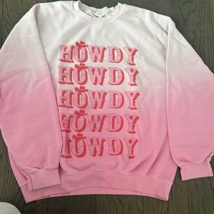alter’d state howdy sweatshirt in pink